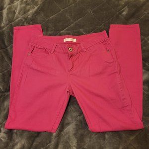 No Boundaries Women's Skinny Stetch Pants, Pink, Size 11